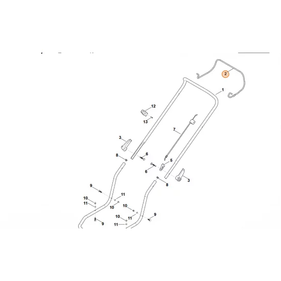 STIHL  Dźwignia włączająca 6383 764 0201